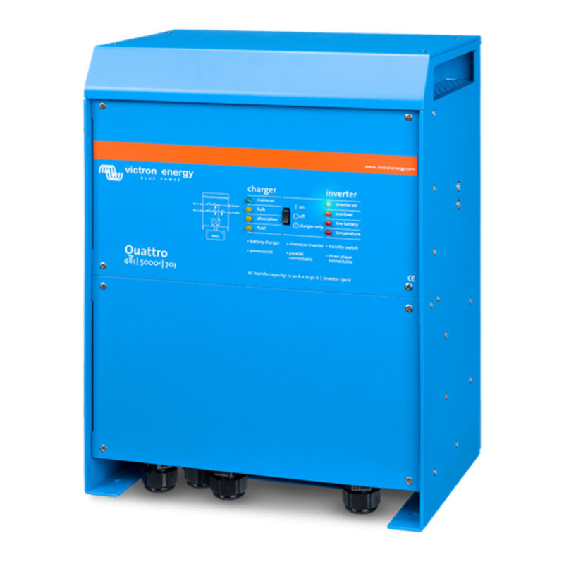 Инвертор гибридный Victron Energy Quattro 48/8000/110-100/100 (8 кВА/6,5 кВт, 1 фаза, без MPPT)