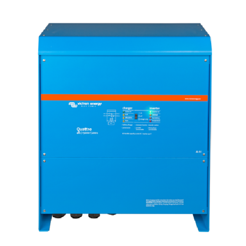 Инвертор гибридный Victron Energy Quattro 48/15000/200-100/100 (15 кВА/12 кВт, 1 фаза, без MPPT) Инвертор гибридный Victron Energy Quattro 48/15000/200-100/100 (15 кВА/12 кВт, 1 фаза, без MPPT)