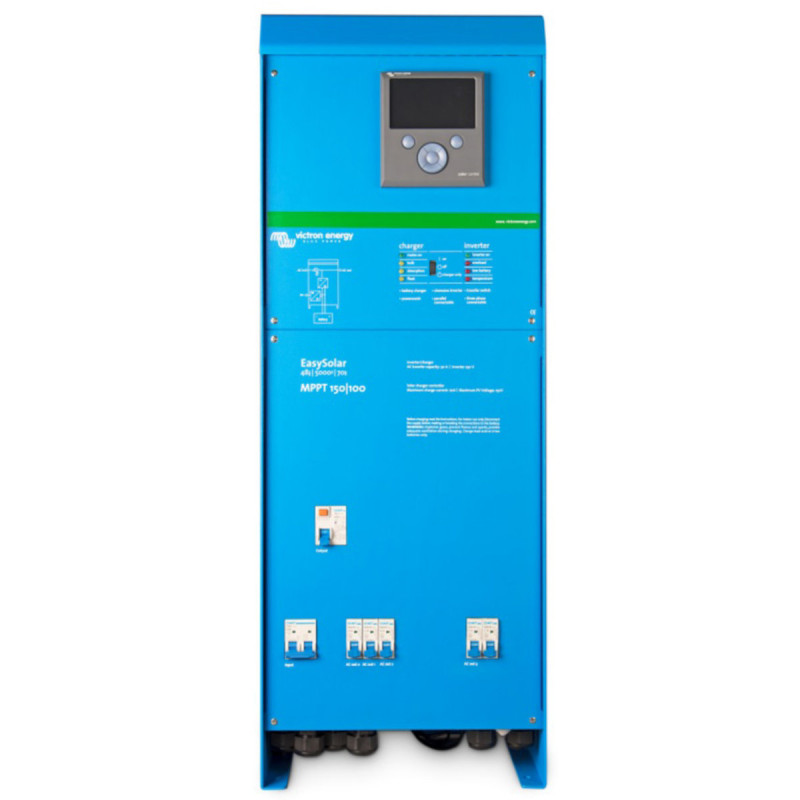 Инвертор гибридный Victron Energy EasySolar 48/5000/70-100 MPPT 150/100 (5 кВА/4 кВт, 1 фаза, 1 MPPT) Инвертор гибридный Victron Energy EasySolar 48/5000/70-100 MPPT 150/100 (5 кВА/4 кВт, 1 фаза, 1 MPPT)