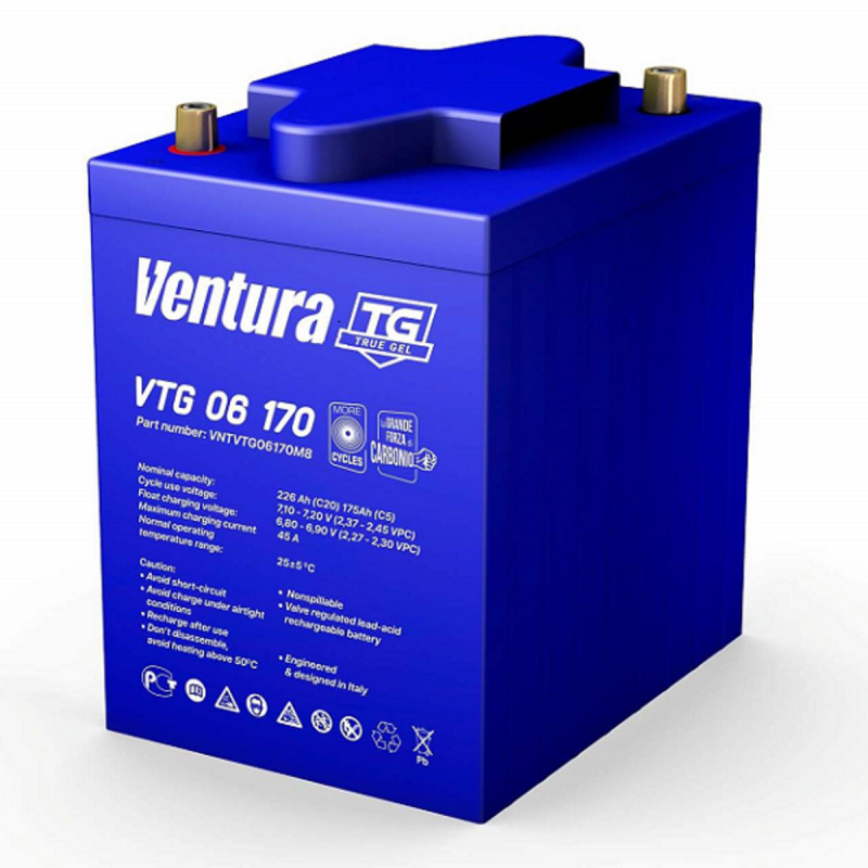 Аккумулятор Ventura VTG 06-170 M8 Gel (GEL,6В, 225Ач)